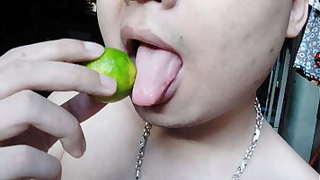 Licking masturbation