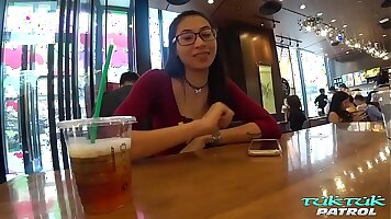 Newcy Thai gets picked up and refucked by new guy that leaves her pussy destroyed in cum